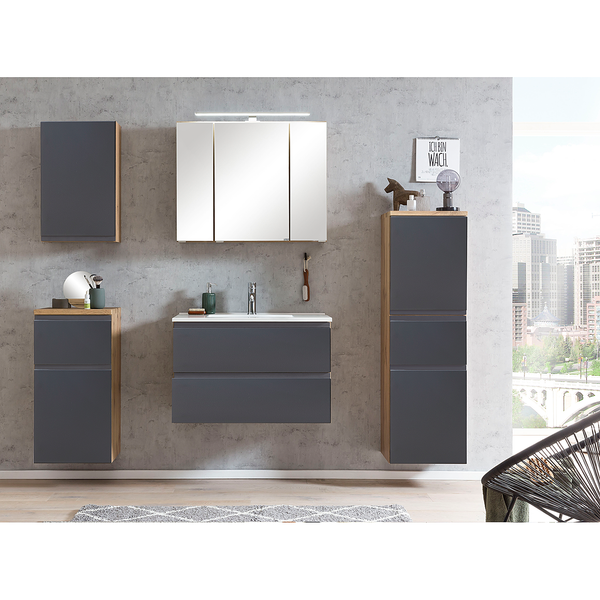 Hängeschrank Roccolo - Matt Grau - Breite: 40 cm