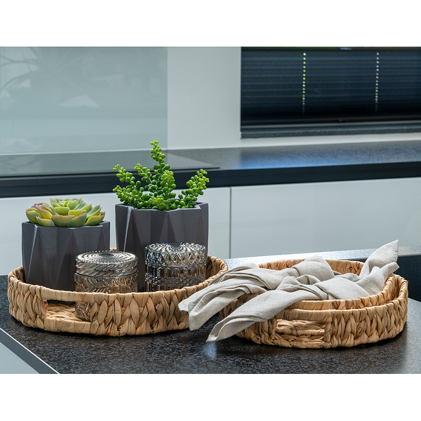 Teelichter Banfield 2er-Set - Glas - Grau