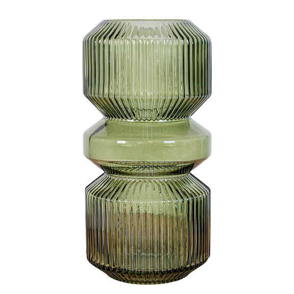 Vase Calden - Glas - Grün