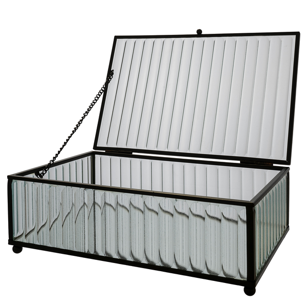 Box Sigtuna - Glas / Metall - Schwarz