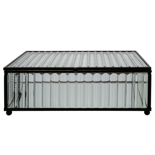 Box Sigtuna - Glas / Metall - Schwarz