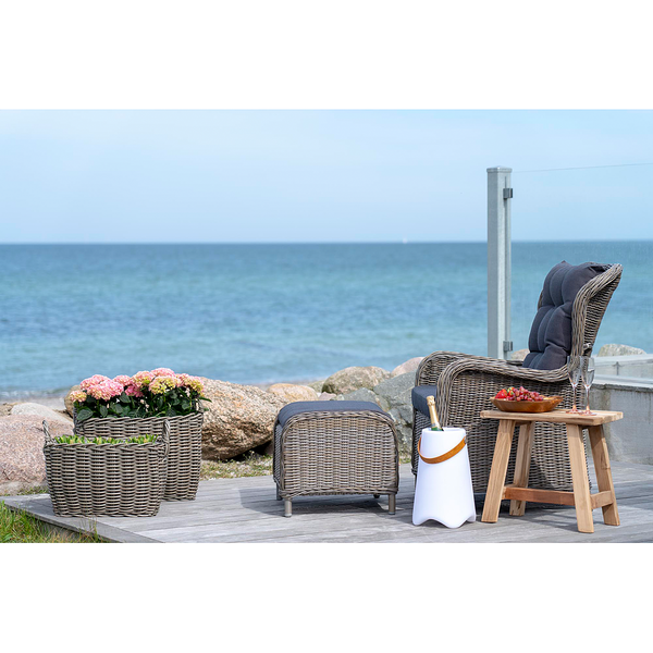 Sitzbank Bryne - Teakholz Massiv - Tiefe: 50 cm