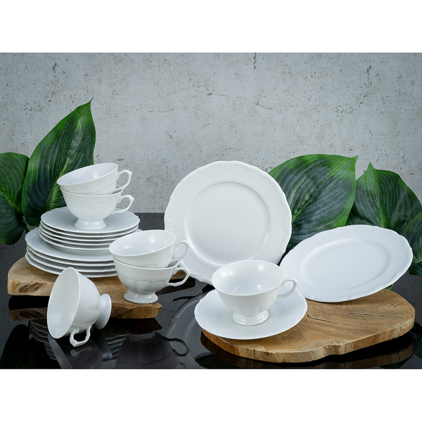 Kaffeeservice MARIA THERESIA (18-tlg.) - Porzellan - Weiß - 18-teilig
