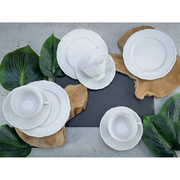 Kaffeeservice MARIA THERESIA (18-tlg.) - Porzellan - Weiß - 18-teilig