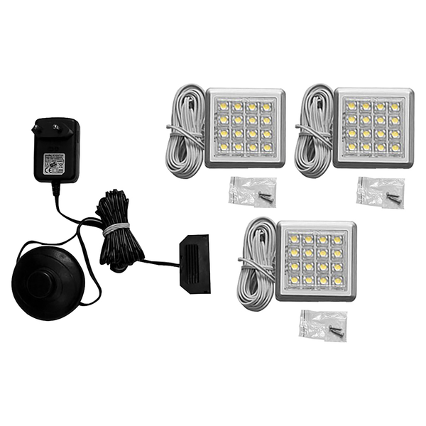 LED-Spot Pudsey 3er-Set - Kaltweiß