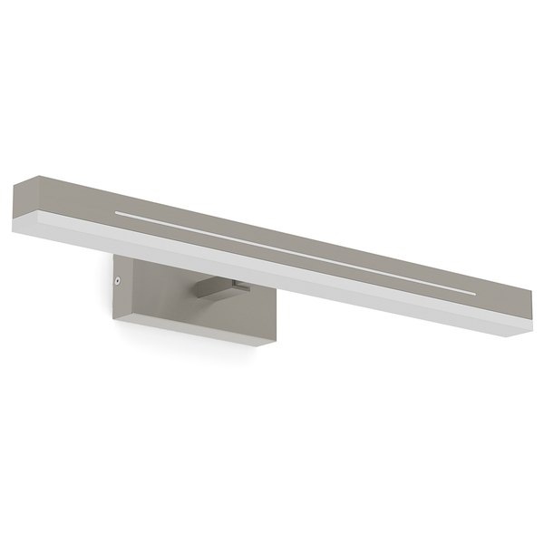 Wandleuchte Otis - Aluminium / Kunststoff - 1-flammig - Nickel - Nickel Glanz