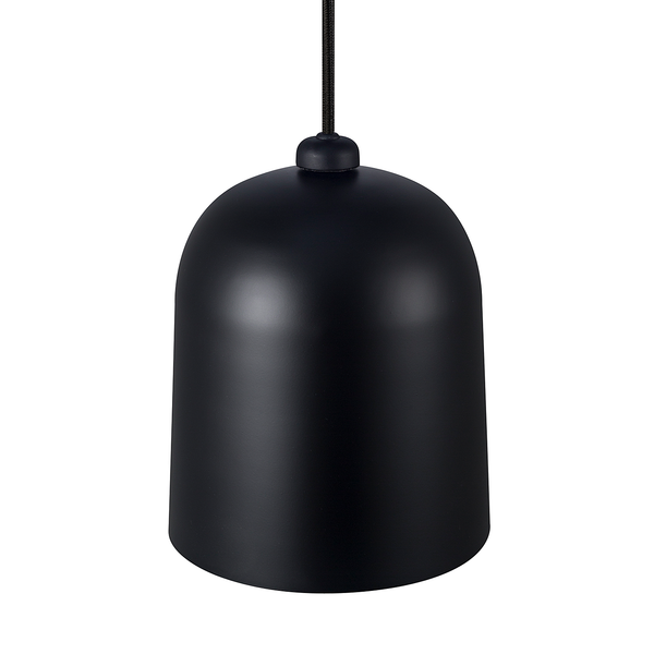 Pendelleuchte Angle - Stahl - 1-flammig - Schwarz - Schwarz