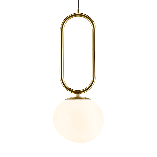 Pendelleuchte Shapes I - Metall / Opalglas - 1-flammig