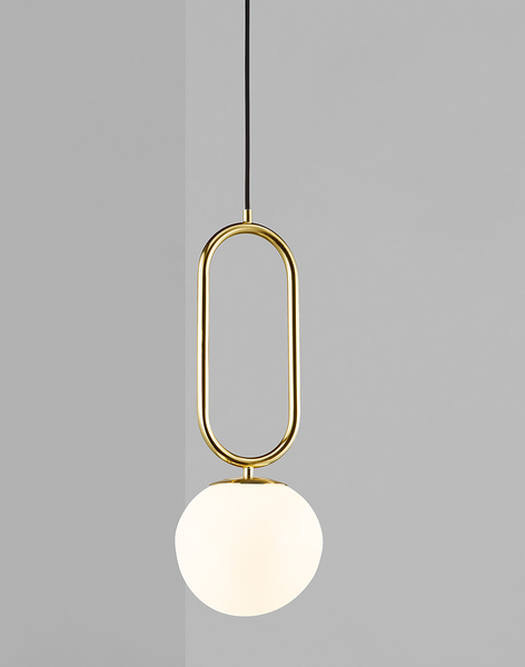 Pendelleuchte Shapes I - Metall / Opalglas - 1-flammig