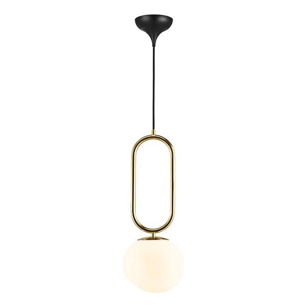 Pendelleuchte Shapes I - Metall / Opalglas - 1-flammig