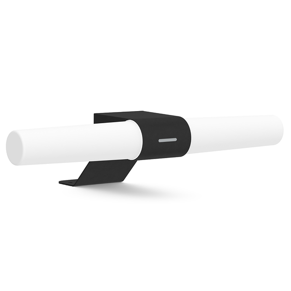 Wandleuchte Helva Double Basic - Kunststoff / 2-flammig - Schwarz