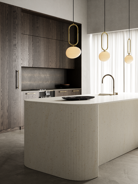 Pendelleuchte Shapes - Metall / Opalglas - 1-flammig