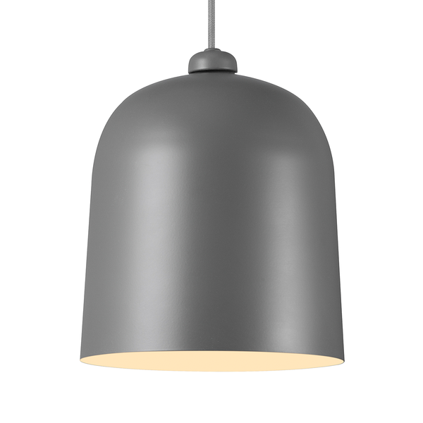 Pendelleuchte Angle - Stahl - 1-flammig - Grau - Grau