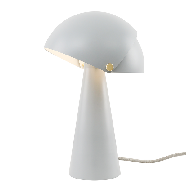 Tischleuchte Align - Stahl / PVC - 1-flammig - Grau