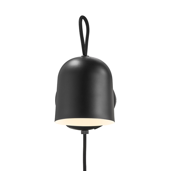 Wandleuchte Angle - Stahl - 1-flammig - Schwarz - Schwarz