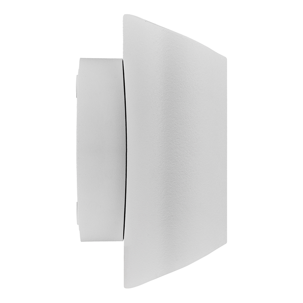 Wandleuchte Grip - Aluminium - 1-flammig - Weiß - Weiß