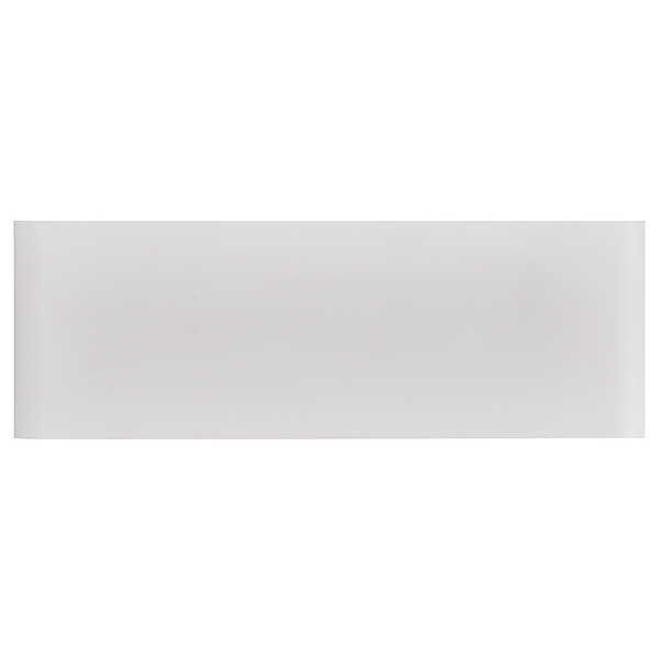 Wandleuchte Kinver - Aluminium / Glas - 1-flammig - Weiß - Weiß