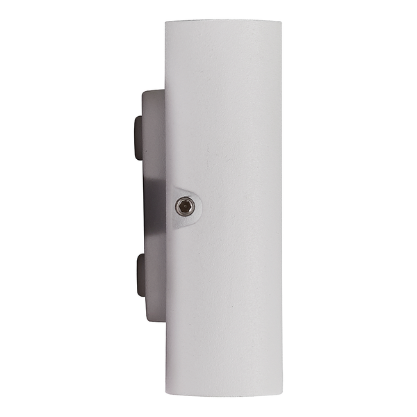 Wandleuchte Kinver - Aluminium / Glas - 1-flammig - Weiß - Weiß