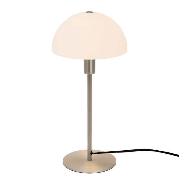 Tischleuchte Ellen - Stahl / Opalglas - 1-flammig - Silber - Silber