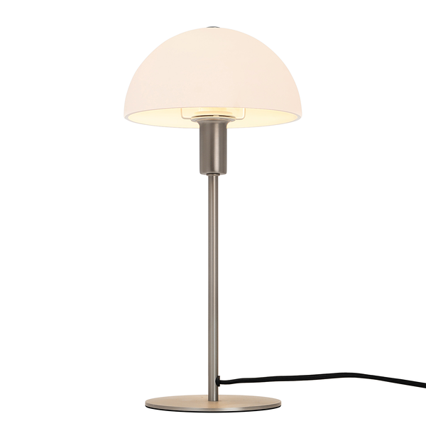 Tischleuchte Ellen - Stahl / Opalglas - 1-flammig - Silber - Silber