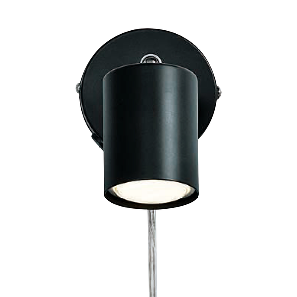 Wandleuchte Explore - Stahl - 1-flammig - Schwarz - Schwarz