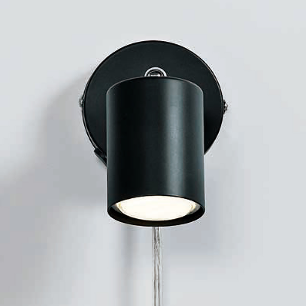 Wandleuchte Explore - Stahl - 1-flammig - Schwarz - Schwarz