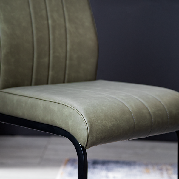 Freischwinger Ringa (2er-Set) - Olivgrün