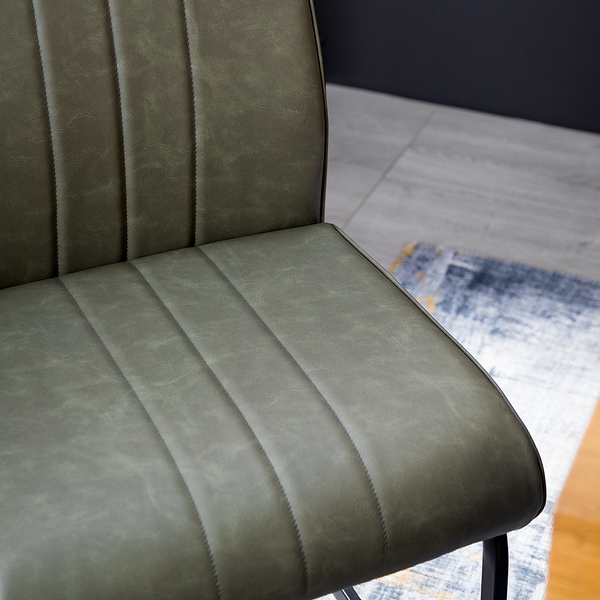 Freischwinger Ringa (2er-Set) - Olivgrün