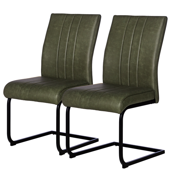 Freischwinger Ringa (2er-Set) - Olivgrün