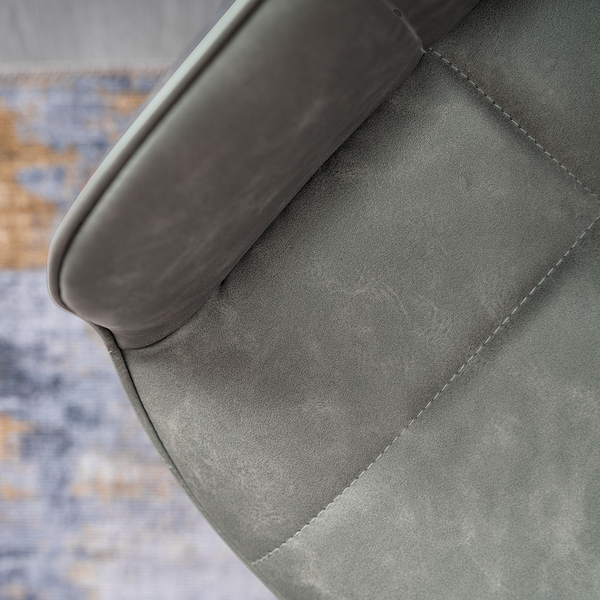 Drehbarer Armlehnenstuhl Sainga - Kunstleder /  Eisen