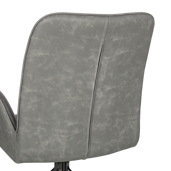 Drehbarer Armlehnenstuhl Sainga - Kunstleder /  Eisen