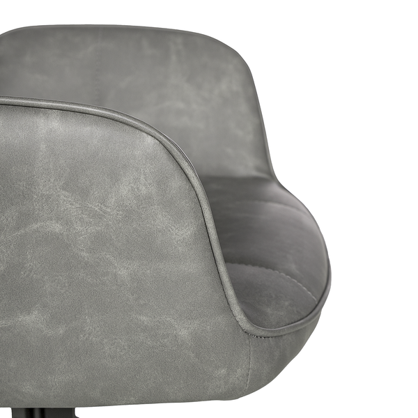 Drehbarer Armlehnenstuhl Sainga - Kunstleder /  Eisen