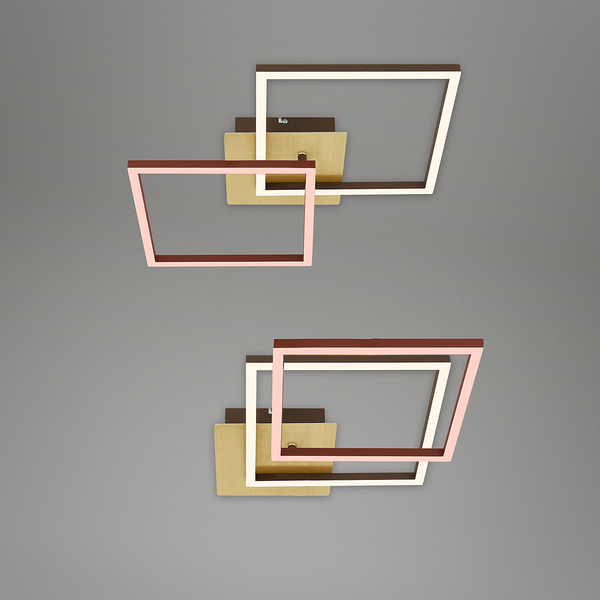 LED-Deckenleuchte Frame IV - Nylon / Eisen - 2-flammig