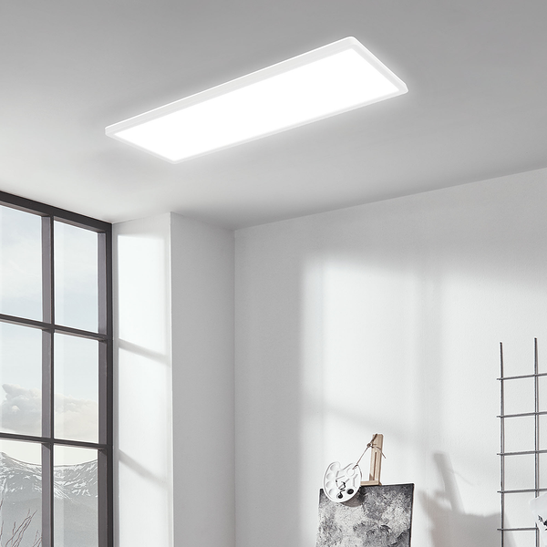 LED-Deckenleuchte Slim I - Nylon - 1-flammig - Weiß