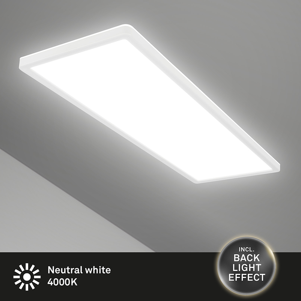 LED-Deckenleuchte Slim I - Nylon - 1-flammig - Weiß