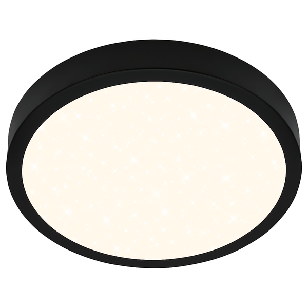 LED-Deckenleuchte Runa IV - Nylon / Eisen - 1-flammig - Schwarz