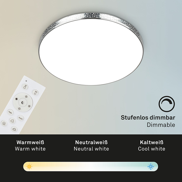 LED-Deckenleuchte Maga I - Nylon / Eisen - 1-flammig