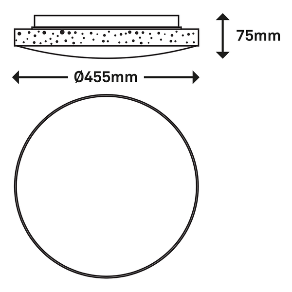 LED-Deckenleuchte Maga I - Nylon / Eisen - 1-flammig