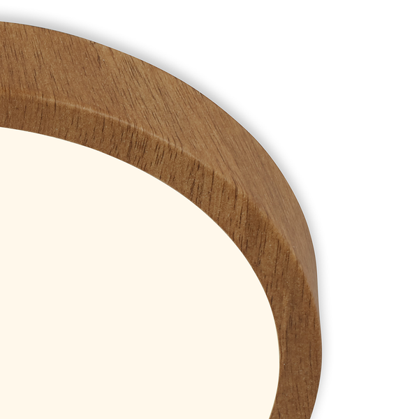 LED-Deckenleuchte Runa Wood I - Nylon / Eisen - 1-flammig