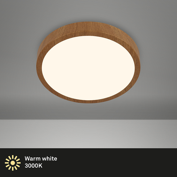 LED-Deckenleuchte Runa Wood I - Nylon / Eisen - 1-flammig