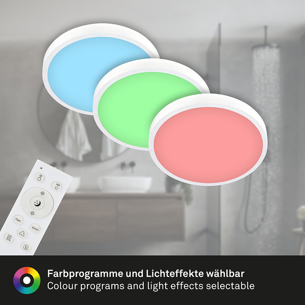 LED-Deckenleuchte Runa V - Nylon / Eisen - 1-flammig - Weiß