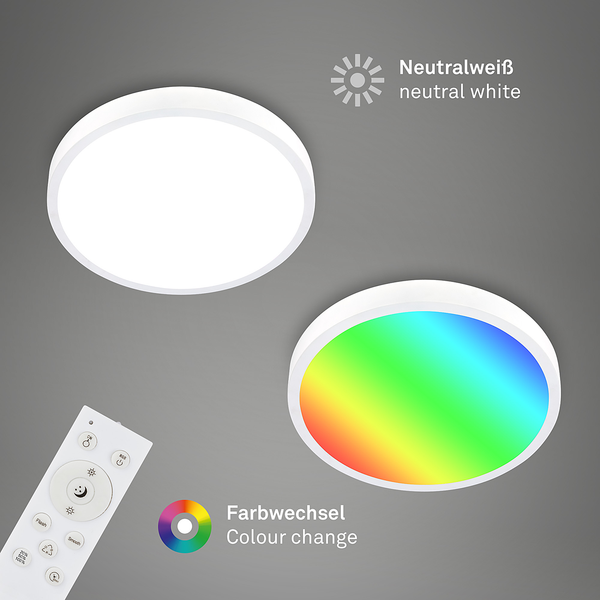 LED-Deckenleuchte Runa V - Nylon / Eisen - 1-flammig - Weiß