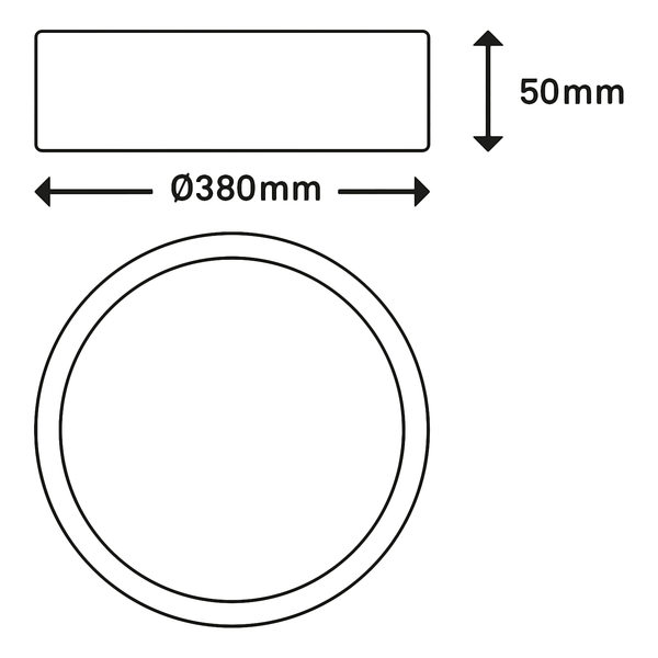 LED-Deckenleuchte Runa V - Nylon / Eisen - 1-flammig - Weiß
