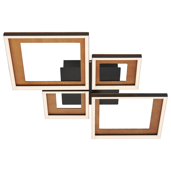 LED-Deckenleuchte Frame XI - Nylon / Eisen - 2-flammig