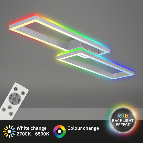LED-Deckenleuchte Frame Back VI - Nylon / Eisen - 2-flammig