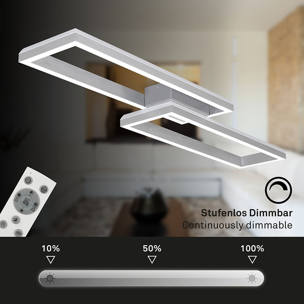LED-Deckenleuchte Frame Back VI - Nylon / Eisen - 2-flammig