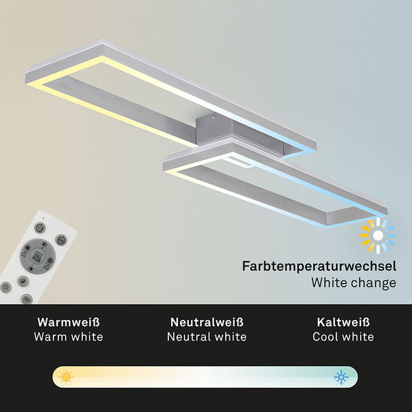 LED-Deckenleuchte Frame Back VI - Nylon / Eisen - 2-flammig