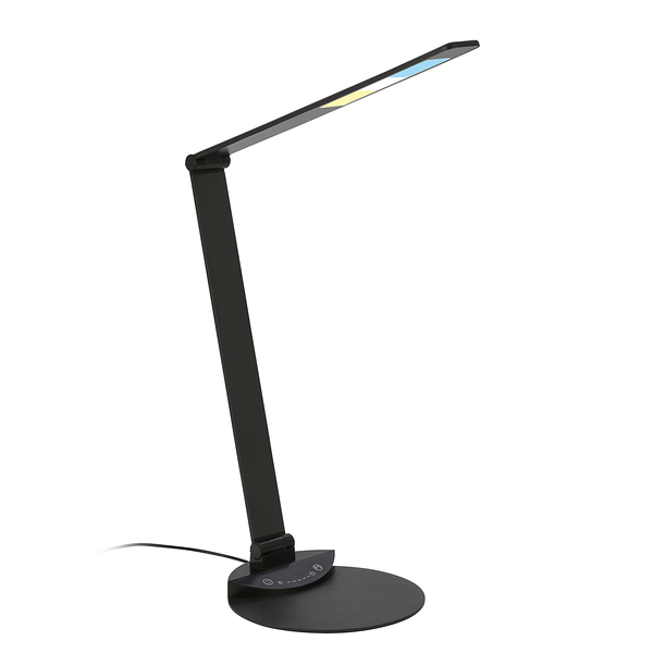 LED-Tischleuchte Haiti - Nylon / Eisen - 1-flammig - Schwarz