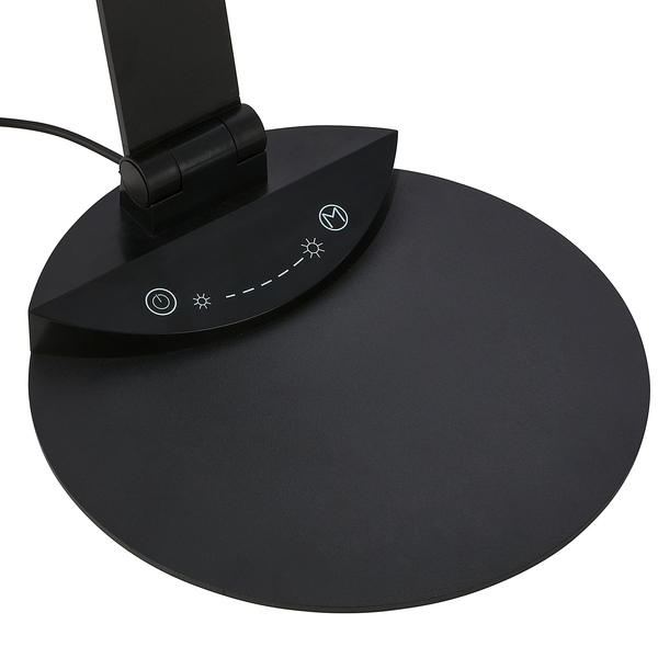 LED-Tischleuchte Haiti - Nylon / Eisen - 1-flammig - Schwarz