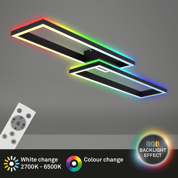 LED-Deckenleuchte Frame Back V - Nylon / Eisen - 2-flammig